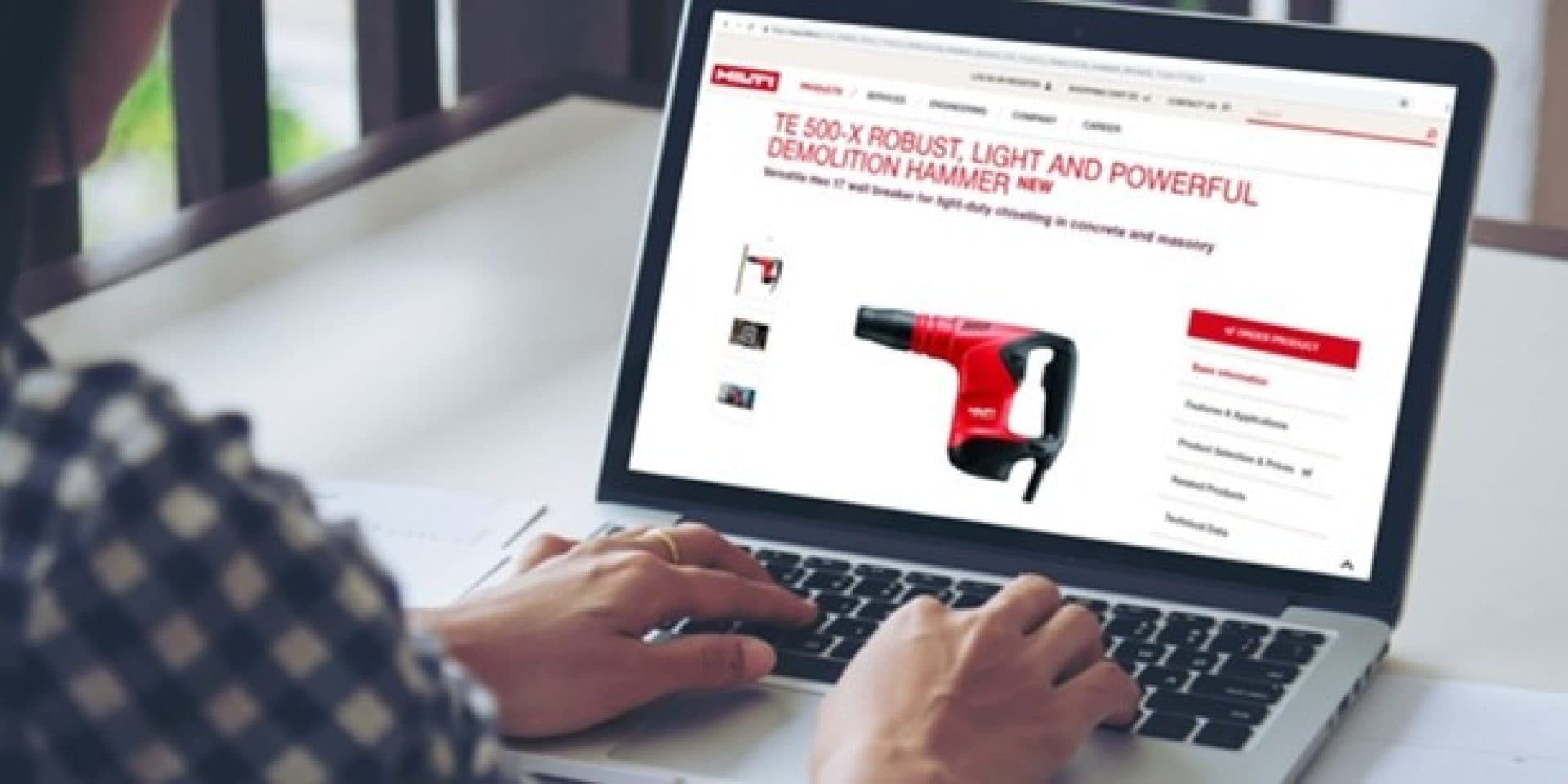 Hilti's Website