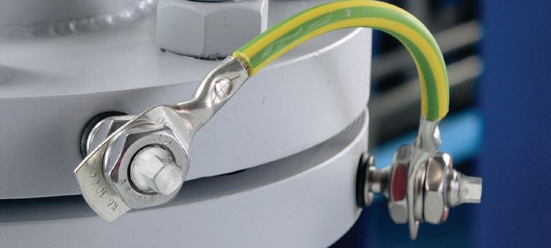 Electrical connector S-BT-ER Threaded Stud Threaded screw-in stud (stainless steel, metric thread) for electrical connections on steel in highly corrosive environments Applications 1