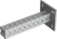 MIC-C90-D bracket hot-dip galvanised (HDG) box profile bracket for connections to concrete in heavy-duty applications