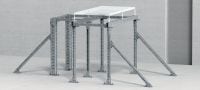 MC-72 OC-A Hot-dip galvanised (HDG) installation channel for higher load requirements and outdoor use Applications 2