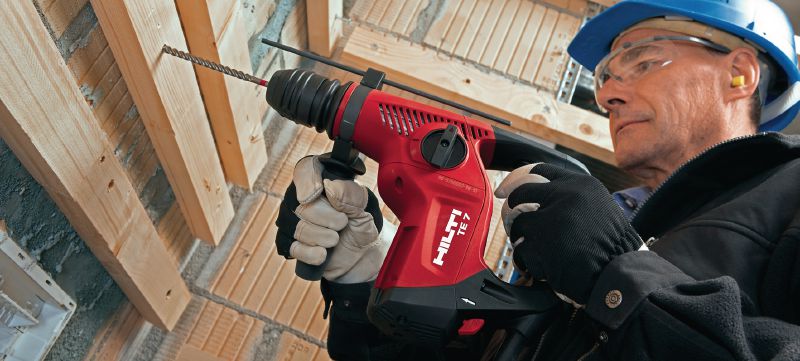 TE 7 Rotary hammer Compact and light-weight D-grip SDS Plus (TE-C) rotary hammer Applications 1