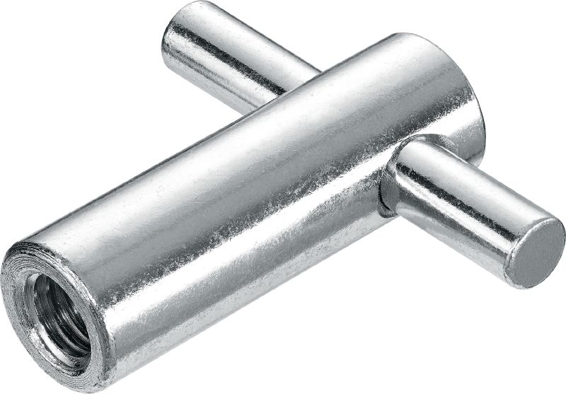 HCX-R Cast-in socket (stainless steel, A4) Stainless steel Cast-in socket for fastening louvres and cladding to concrete, MEP services or access walkways for tunnels in highly corrosive environments