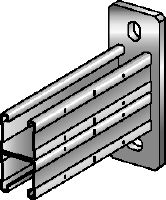 MQK-41 D-F bracket hot-dip galvanised (HDG) C-Channel double-bracket for medium-duty applications