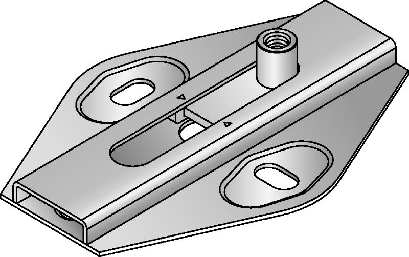 MSG 1,0 Premium galvanised slide connector for light-duty heating and refrigeration applications