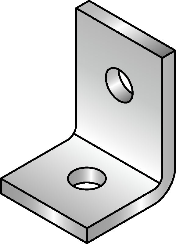 MQW-L Standard galvanised 90-degree angle for connecting multiple MQ strut channels