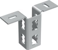 MQV-2/2 D Galvanised channel foot for fastening channels to concrete