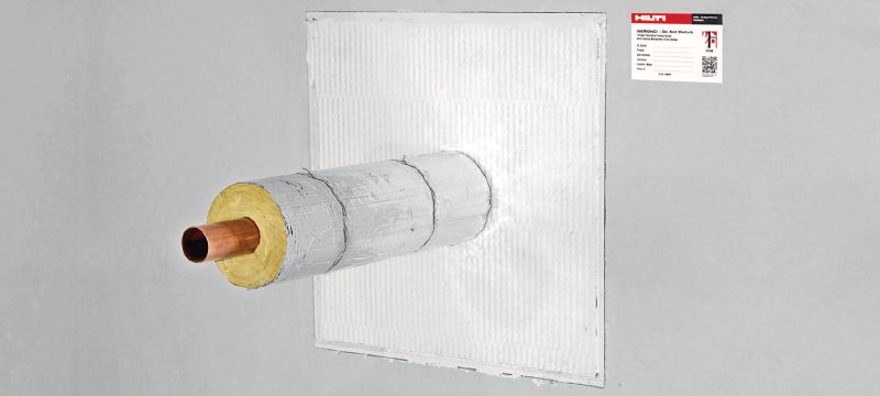 CP 670 firestop board coating Firestop coating system for mineral boards with a wide approval range for sealing medium to large openings Applications 1