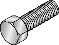 Fixed point baseplate MFP-BP-I M20 set Hot-dip galvanised (HDG) hexagon screw corresponding to DIN 933