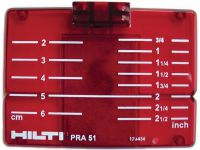 Target plate PRA 51 (CM/IN) 