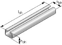 HAC-W Weldable channel Black steel C profiles for steel-to-steel welding applications