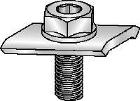 MC-S-M10 OC-A Hot-dip galvanised (HDG) connection screw to fix connections to the back face of MC installation channels outdoors