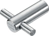HCX-R Cast-in socket (stainless steel, A4) Stainless steel Cast-in socket for fastening louvres and cladding to concrete, MEP services or access walkways for tunnels in highly corrosive environments