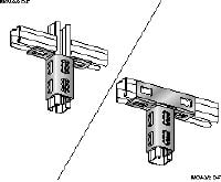 MQV-2D-F Channel connector Hot-dip galvanised (HDG) channel connector for two-dimensional structures