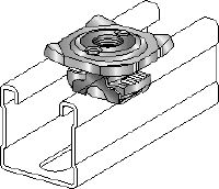 MQA pipe clamp saddle Galvanised pipe clamp saddle for connecting threaded components (imperial) to MQ strut channels