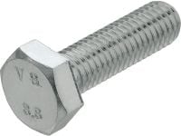 A4 hexagon screw DIN 933 Stainless steel (A4) hexagon screw corresponding to DIN 933