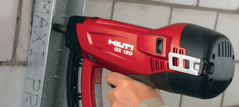 X-GN MX Masonry nails (collated) Collated nails for fastening to concrete and other base materials using the GX 120 gas nailer Applications 1