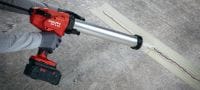 CD 4-22 cordless caulking dispenser Powerful battery-powered caulking dispenser for a wide variety of sealants, caulks and adhesives (Nuron battery platform) Applications 3