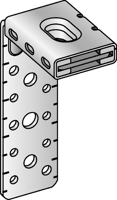 MVA-LC Galvanised air duct bracket for fastening or hanging ventilation ducts