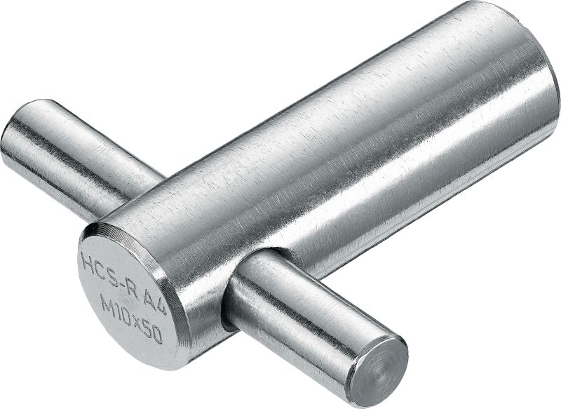 HCX-R Cast-in socket (stainless steel, A4) Stainless steel Cast-in socket for fastening louvres and cladding to concrete, MEP services or access walkways for tunnels in highly corrosive environments