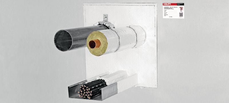 CP 670 Firestop coatings Firestop coated board system with wide approval range for sealing medium to large openings Applications 1