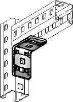 MC-AH-90 Galvanised, adjustable angle connector for the 90-degree attachment of MC-3D channels to one another indoors