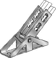 MQP Galvanised pivoting element for fastening channels to most common base materials