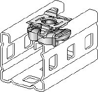 MC-WN-M10 Galvanised wing nut for fastening threaded components/bolts to the open face of MC installation channels